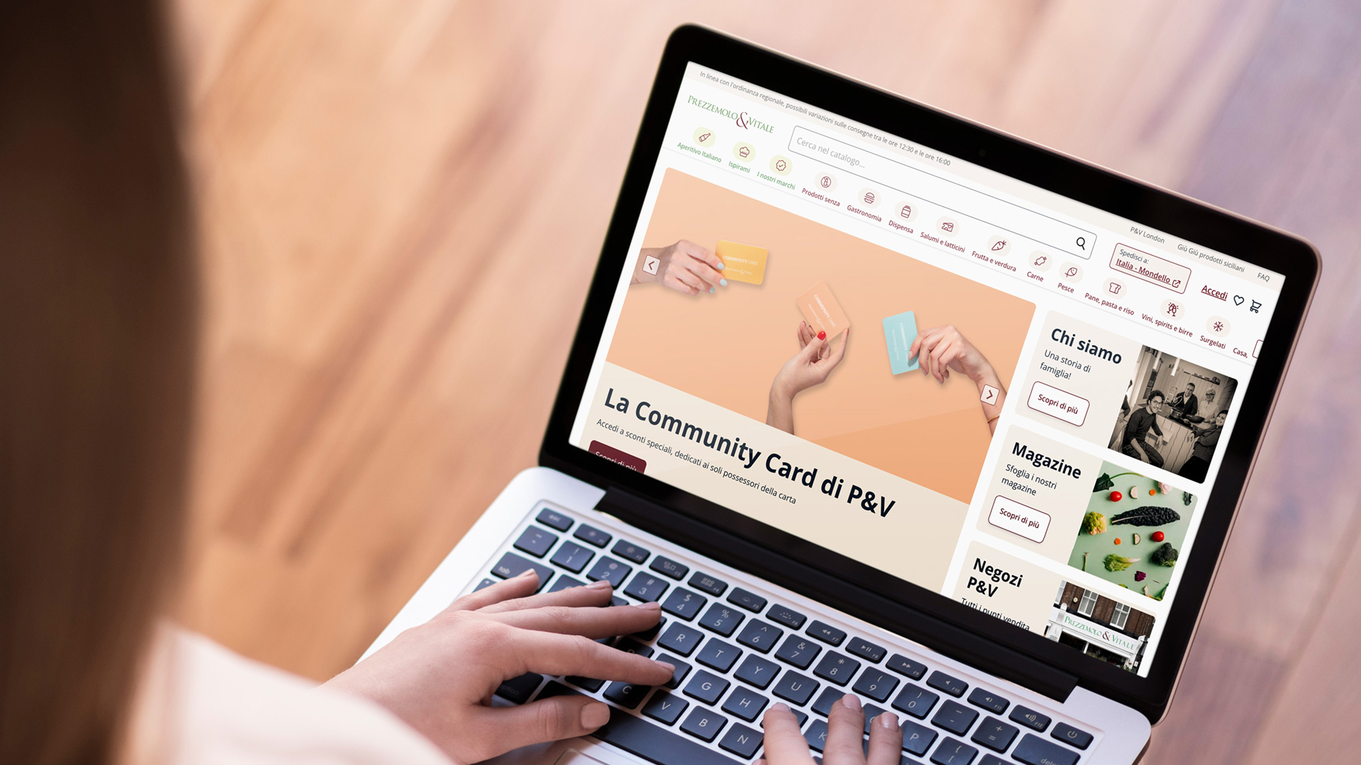 Spesa online dal sito e dall'App P&V